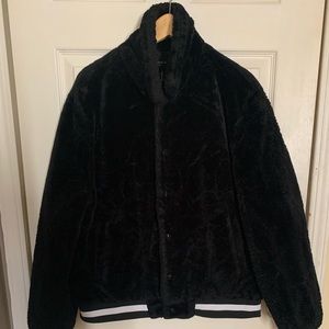 Men’s Forever 21 Black Faux Fur Jacket